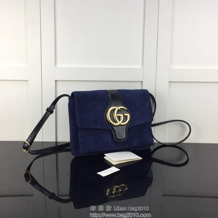 GUCCI古馳 新款 專櫃品質 頂級原單 550126磨砂 藍磨砂 單肩斜挎包HY1433